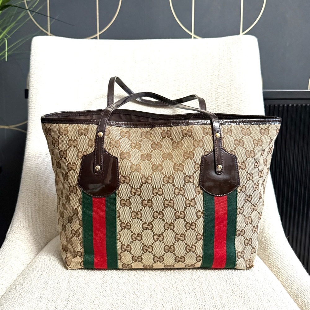 Authentic Gucci GG Canvas Jolicoeur Tote bag - Picture 3 of 16